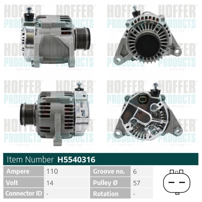 HOFFER Generátor H5540316_HOF