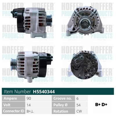 HOFFER Generátor H5540344_HOF