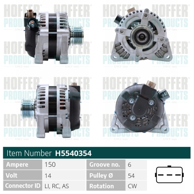 HOFFER Generátor H5540354_HOF