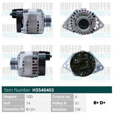 HOFFER Generátor H5540403_HOF