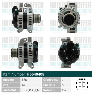 HOFFER Generátor H5540408_HOF