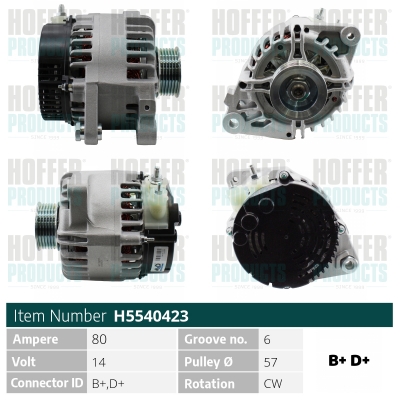 HOFFER Generátor H5540423_HOF