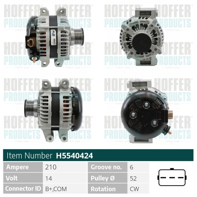 HOFFER Generátor H5540424_HOF