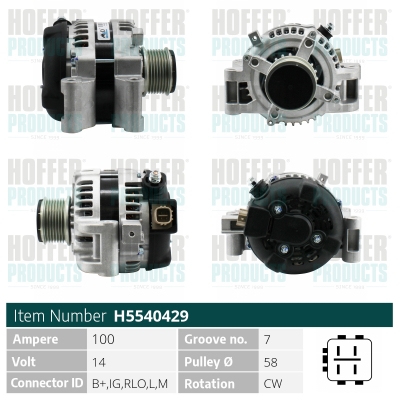 HOFFER Generátor H5540429_HOF