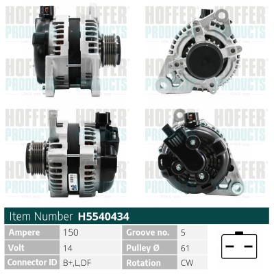 HOFFER Generátor H5540434_HOF