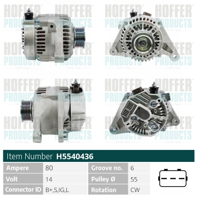 HOFFER Generátor H5540436_HOF