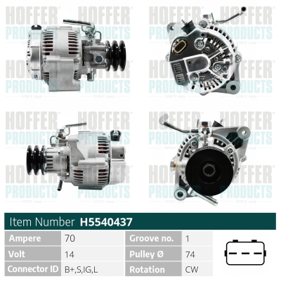 HOFFER Generátor H5540437_HOF