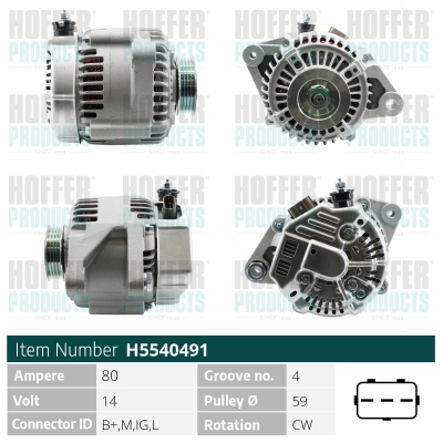 HOFFER Generátor H5540491_HOF