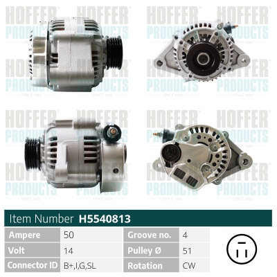 HOFFER Generátor H5540813_HOF