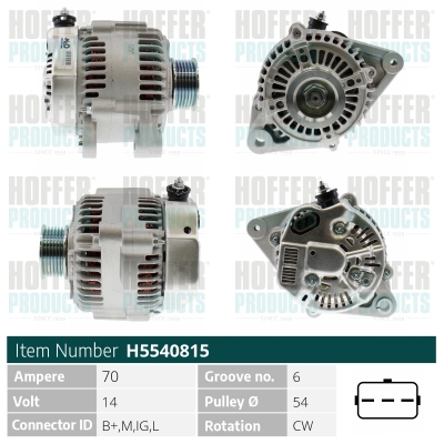 HOFFER Generátor H5540815_HOF