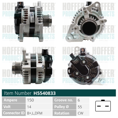 HOFFER Generátor H5540833_HOF