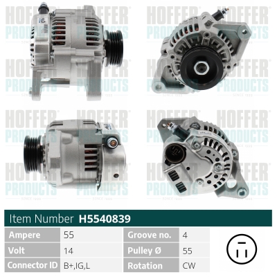 HOFFER Generátor H5540839_HOF