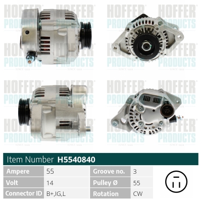 HOFFER Generátor H5540840_HOF