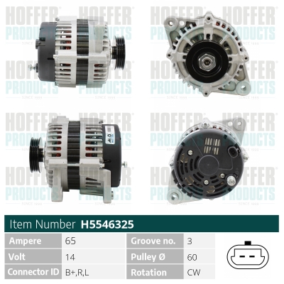 HOFFER Generátor H5546325_HOF