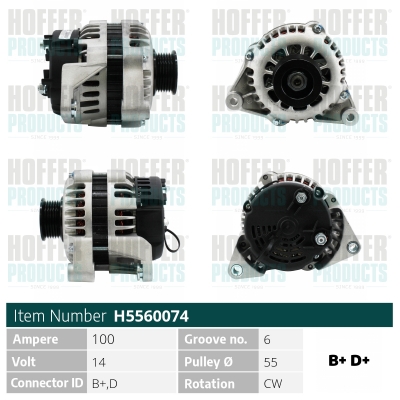 HOFFER Generátor H5560074_HOF