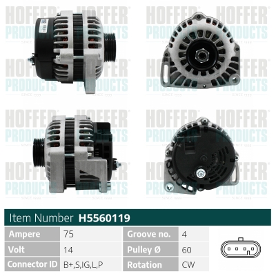 HOFFER Generátor H5560119_HOF