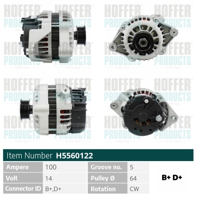 HOFFER Generátor H5560122_HOF