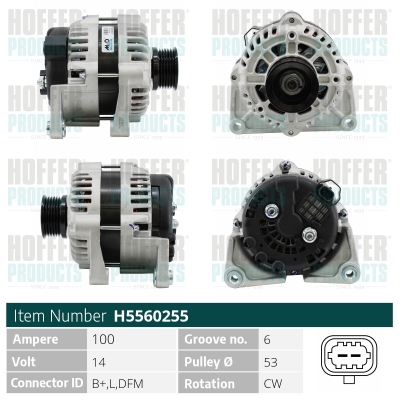 HOFFER Generátor H5560255_HOF