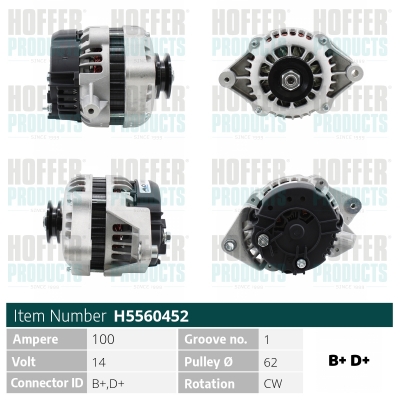 HOFFER Generátor H5560452_HOF