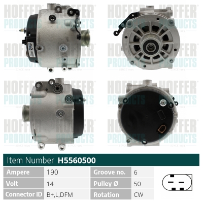 HOFFER Generátor H5560500_HOF