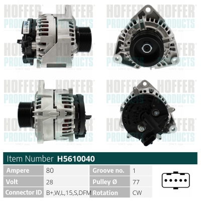 HOFFER Generátor H5610040_HOF