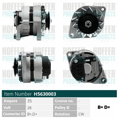 HOFFER Generátor H5630003_HOF