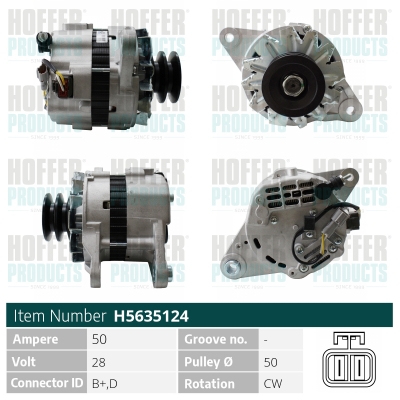 HOFFER Generátor H5635124_HOF