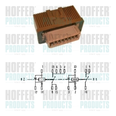 HOFFER relé, üzemanyagszivattyú 7240101_HOF