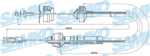 SAMKO Kuplungbowden C0025C_SAMKO