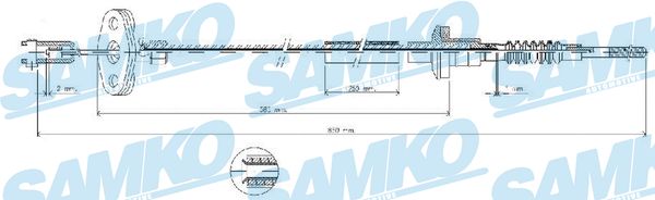 SAMKO Kuplungbowden C0035C_SAMKO