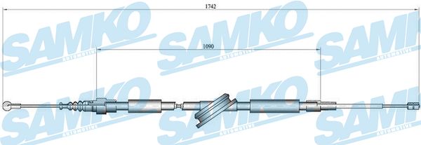 SAMKO Kézifék bowden C0048B_SAMKO