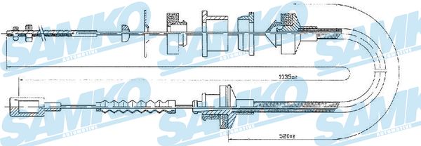 SAMKO Kuplungbowden C0057C_SAMKO