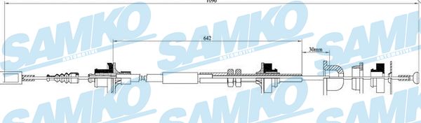 SAMKO Kuplungbowden C0058C_SAMKO