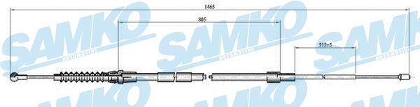 SAMKO Kézifék bowden C0064B_SAMKO