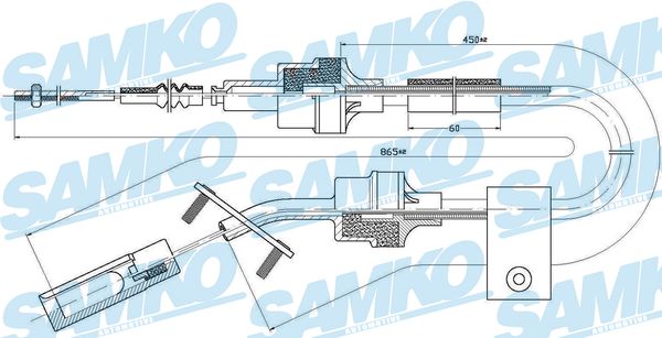 SAMKO Kuplungbowden C0065C_SAMKO