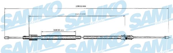 SAMKO Kézifék bowden C0120B_SAMKO