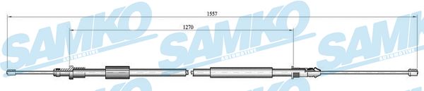 SAMKO Kézifék bowden C0128B_SAMKO