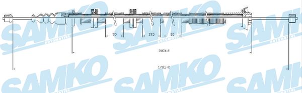 SAMKO Kézifék bowden C0205B_SAMKO