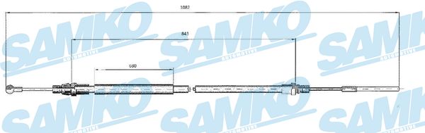 SAMKO Kézifék bowden C0214B_SAMKO