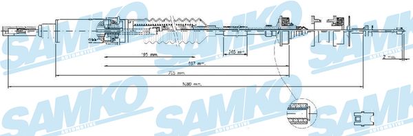 SAMKO Kuplungbowden C0240C_SAMKO