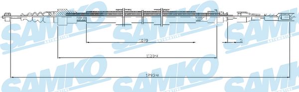 SAMKO Kézifék bowden C0258B_SAMKO