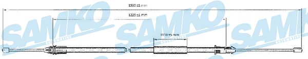 SAMKO Kézifék bowden C0403B_SAMKO