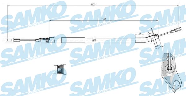 SAMKO Kézifék bowden C0446B_SAMKO