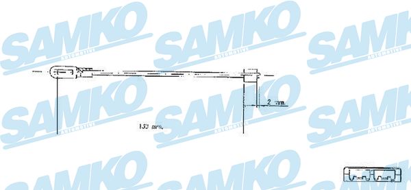 SAMKO Kézifék bowden C0578B_SAMKO