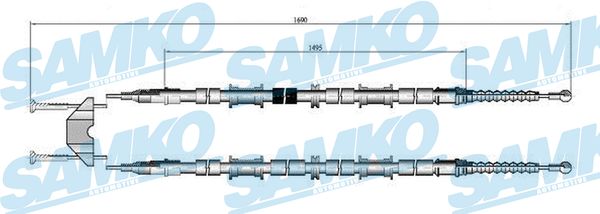 SAMKO Kézifék bowden C0597B_SAMKO