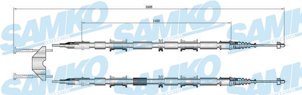 SAMKO Kézifék bowden C0654B_SAMKO