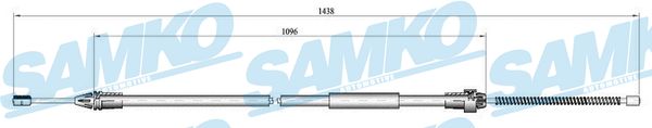 SAMKO Kézifék bowden C0684B_SAMKO