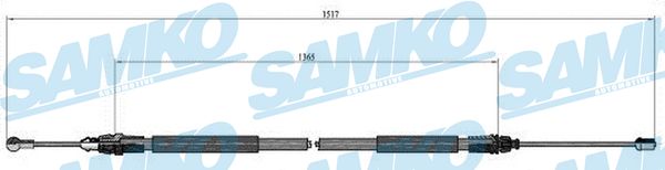 SAMKO Kézifék bowden C0748B_SAMKO