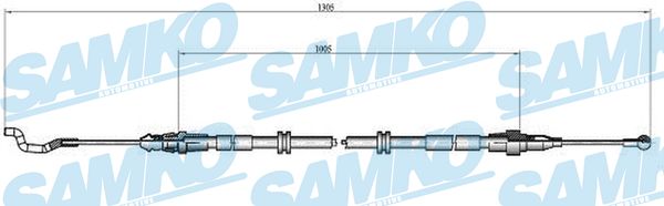 SAMKO Kézifék bowden C0969B_SAMKO