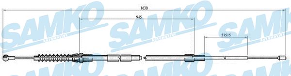 SAMKO Kézifék bowden C1098B_SAMKO